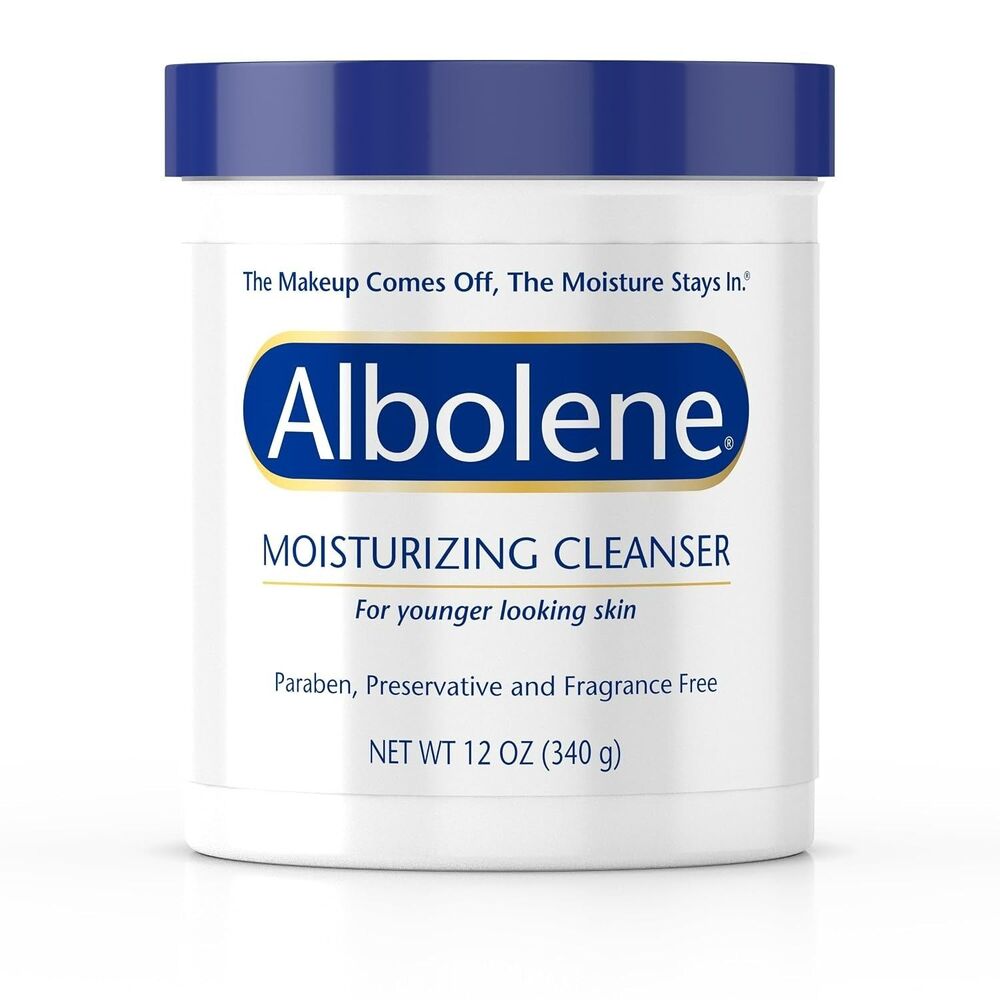Albolene Moisturizing Cleanser and Makeup Remover Fragrance-Free White 12 oz